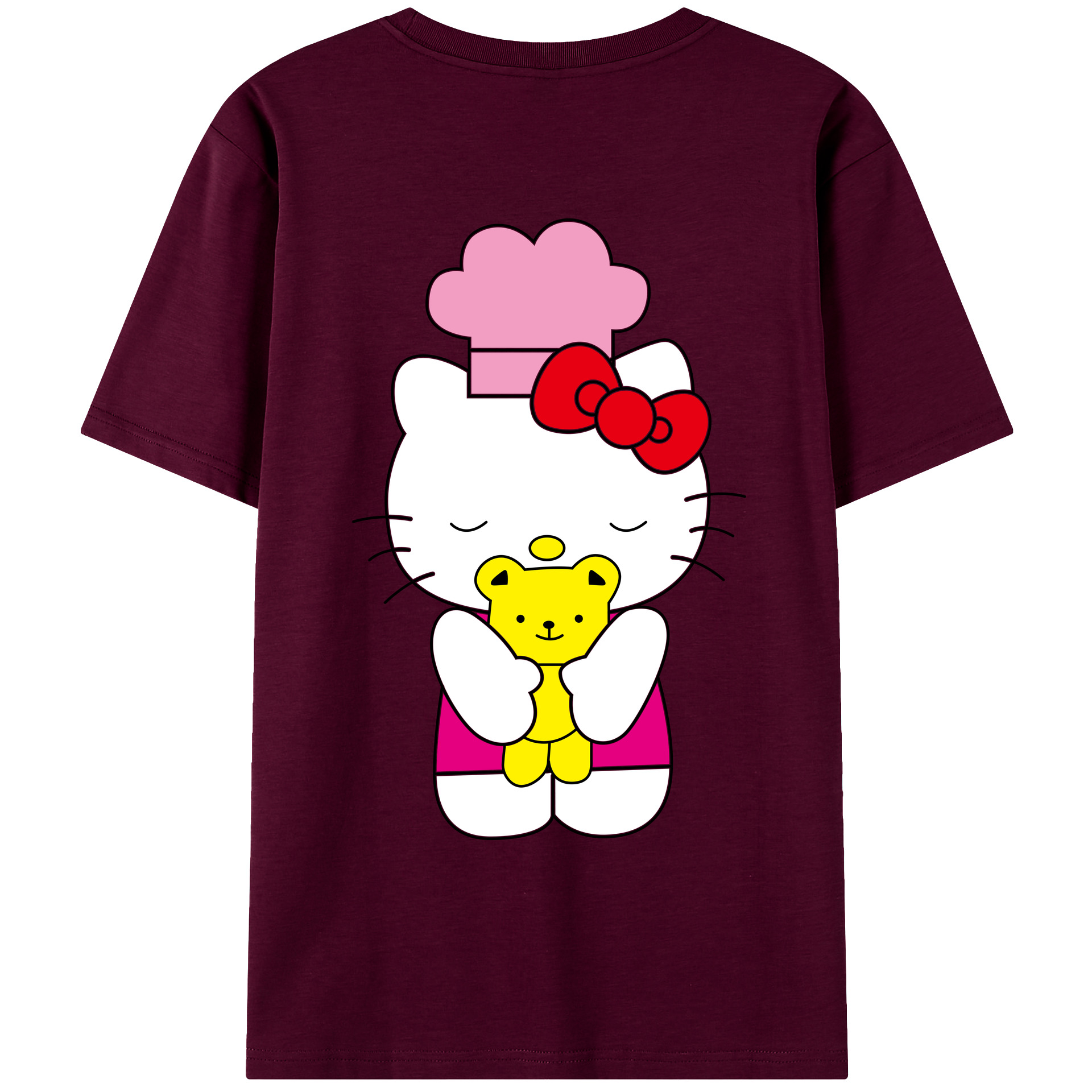 （画像用） Hello Kitty ハローキティ レディース半袖Tシャツ(バックプリント)